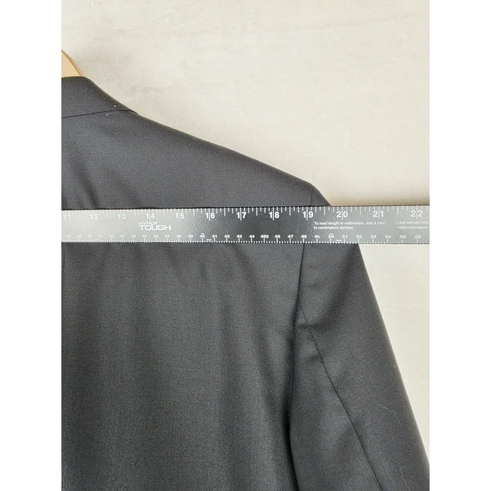 Peter Millar Tuxedo Dinner Jacket Mens 44T Black Wool Satin Lapel Union Made